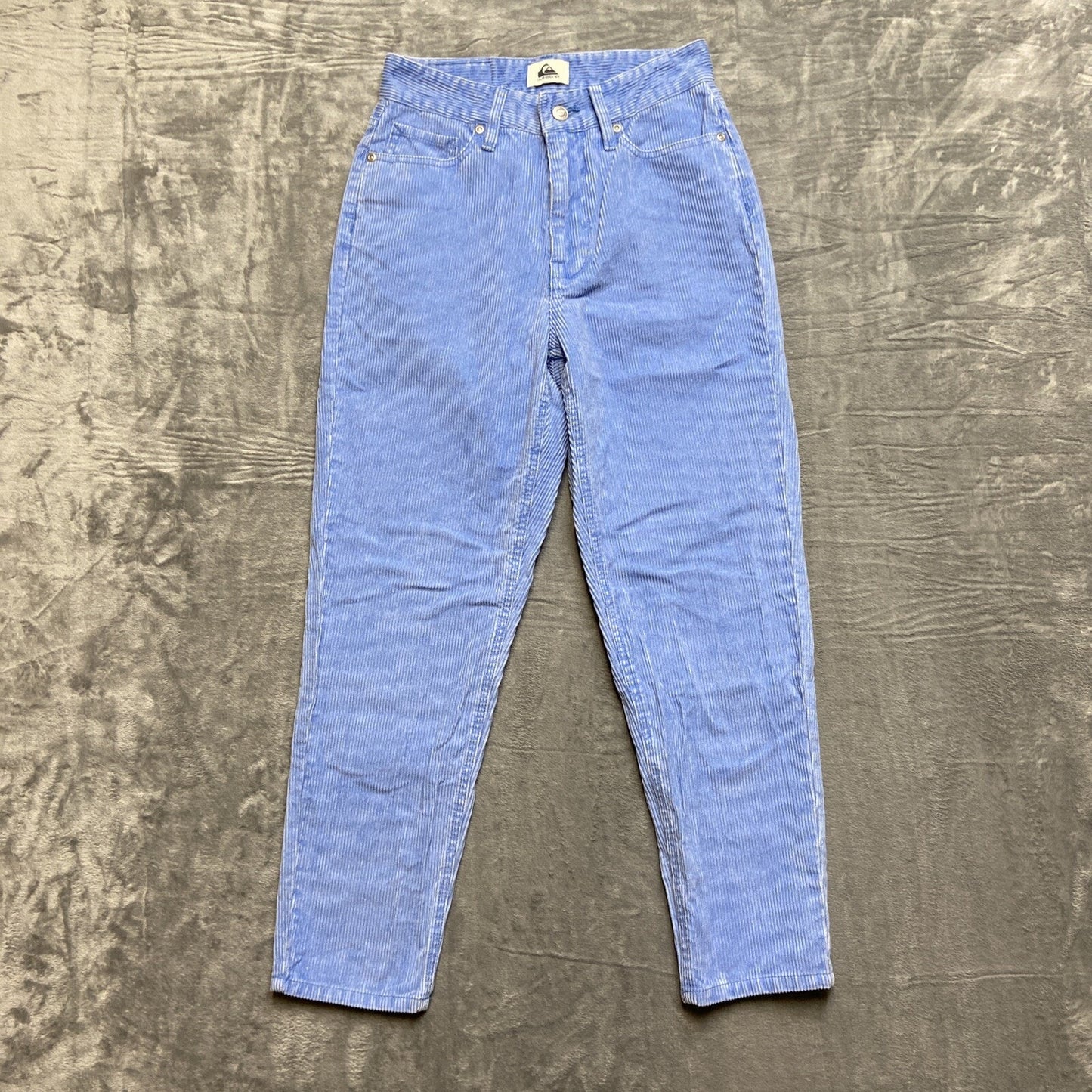 Quiksilver Chino Pants Men's Size 25 Corduroy Ribbed Straight Blue