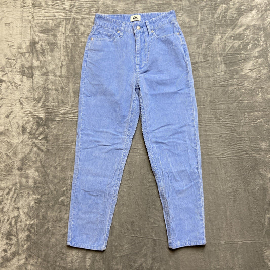 Quiksilver Chino Pants Men's Size 25 Corduroy Ribbed Straight Blue