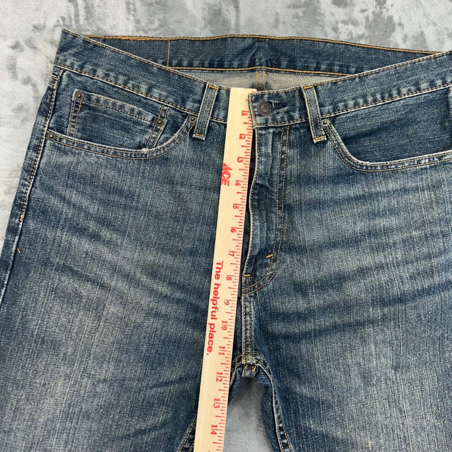 Levi's 505 Men's Straight Jeans Size 34x30 Blue Denim #534424