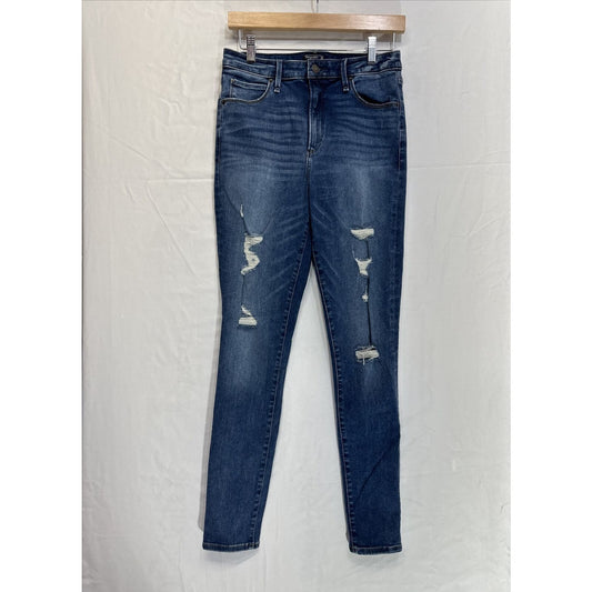Abercrombie & Fitch Curve Love High Rise Super Skinny Jeans Womens 6L Blue Denim