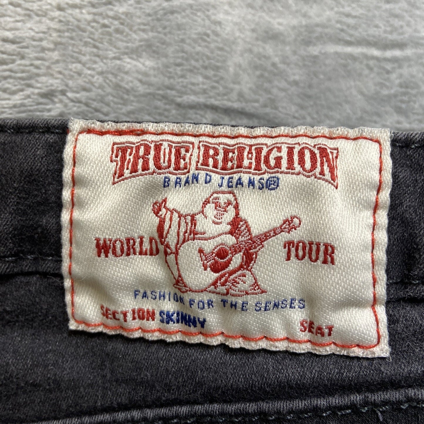 True Religion Skinny Jeans Women’s Size 31 Black Denim *Stretch Marks*
