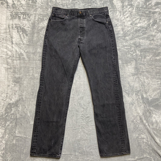 Levi’s 501 Straight Jeans Men’s Size 36x34 Black Denim