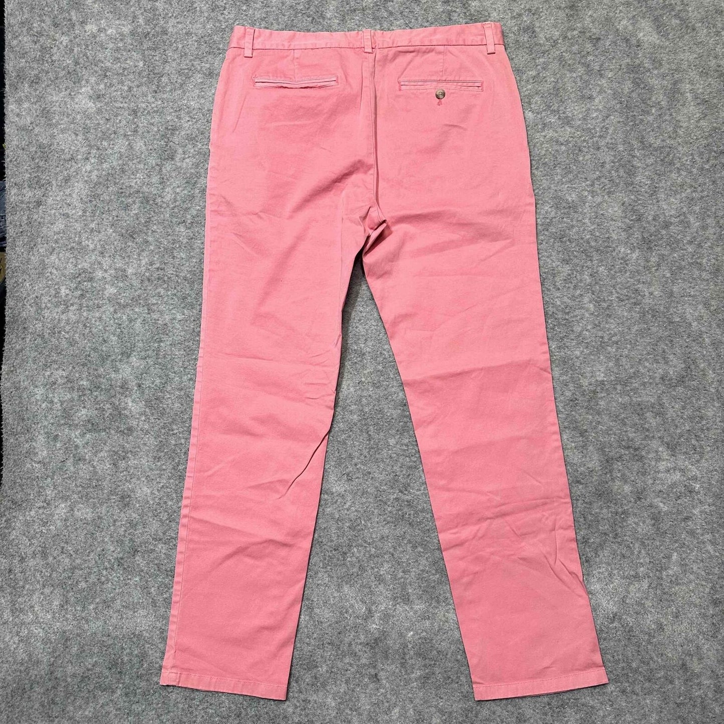 Vineyard Vines Breaker Pant Men's Salmon Chinos Size 34x32 Pink Light Wash Pants