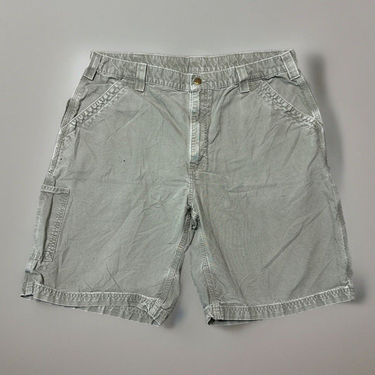 Carhartt Men's Cargo Shorts Size 40 Green Cargo Pocket Work Shorts