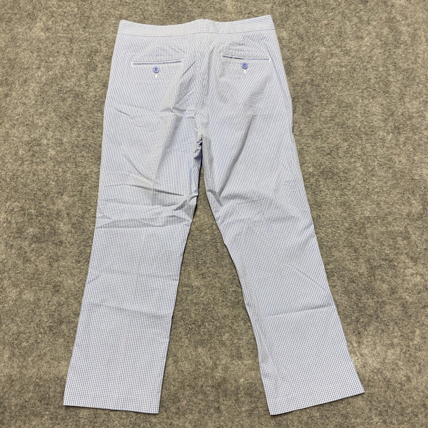 Polo Jeans Co. Ralph Lauren Pants Women's Size 10 Blue Gingham Checkered Plaid