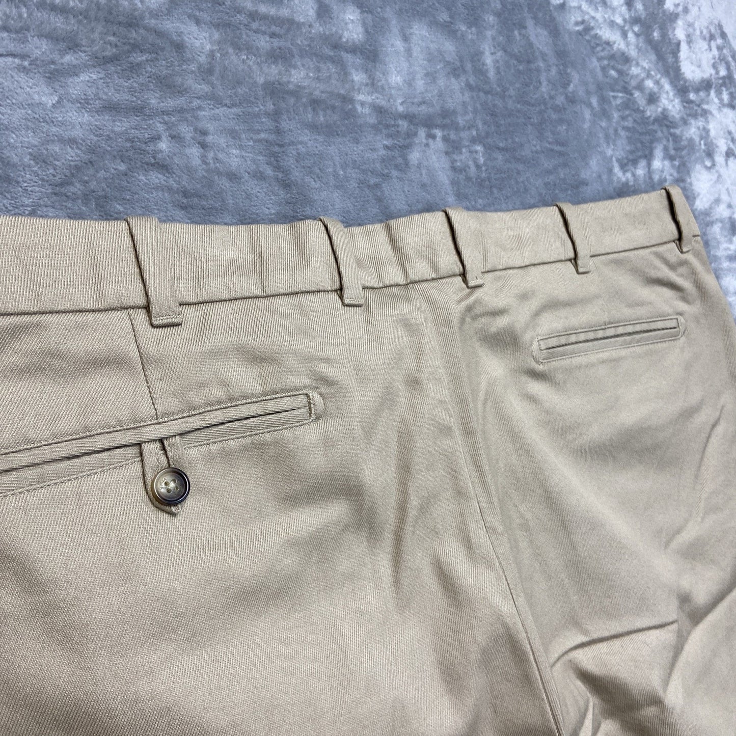 Bobby Jones Peruvian Pima Chino Pants Men's Size 40 Tan Beige Pleated