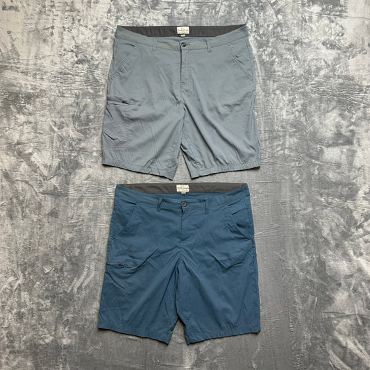 Lot of 2 Weatherproof Men's Chino Shorts Size 38 Blue Gray
