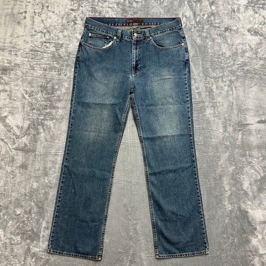 Perry Ellis Bootcut Jeans Men’s Size 34x32 Dark Blue Denim