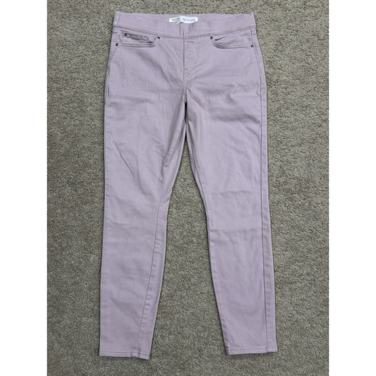 Signature Levi Strauss Gold Women's PINK Pull On Skinny Pants Size 13M W31 L30