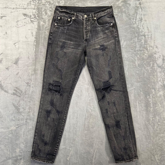 American Eagle Women's High Rise Girlfriend Jeans Size 6 Long Black