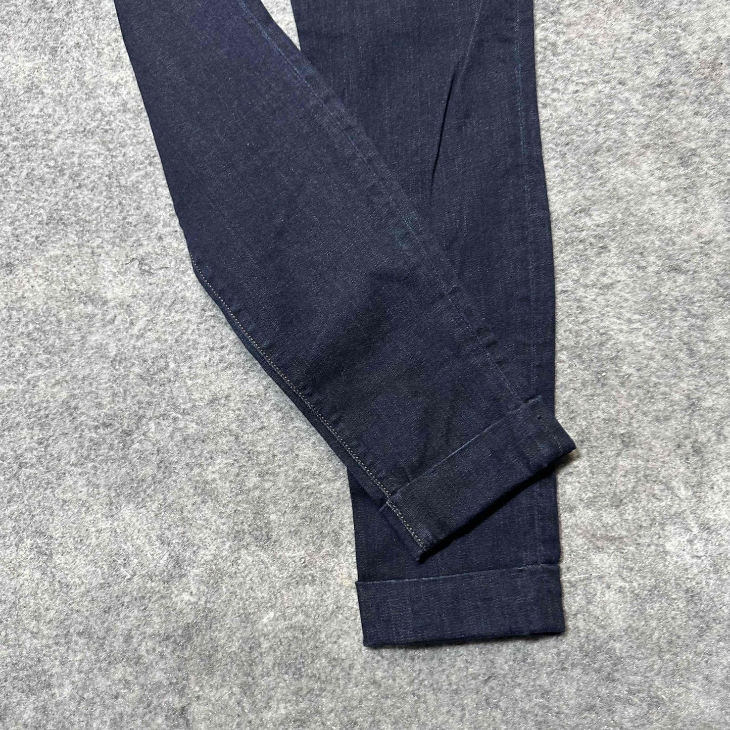 New J Brand Anja Women's Cuffed Skinny Jeans Size 27 Blue Dark Wash Denim