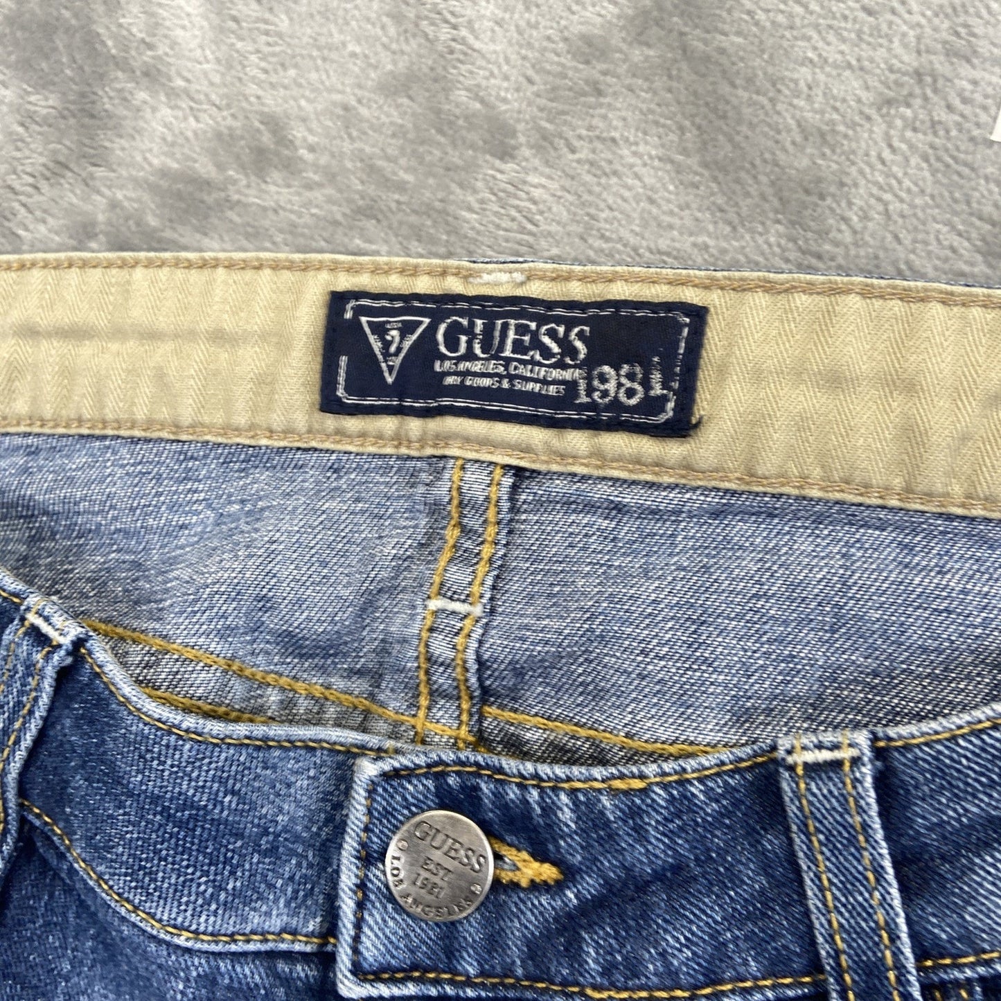 Guess Rachel Relaxed Skinny Jeans Women's Size 27 Blue Denim