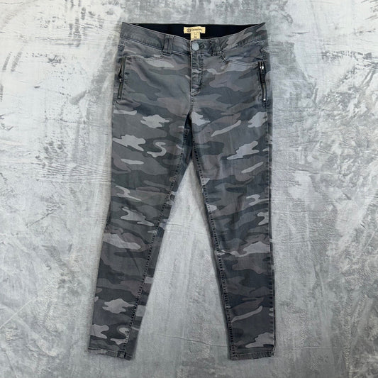 Democracy Women's AB Technology Skinny Jeans Size 14 Gray Camo