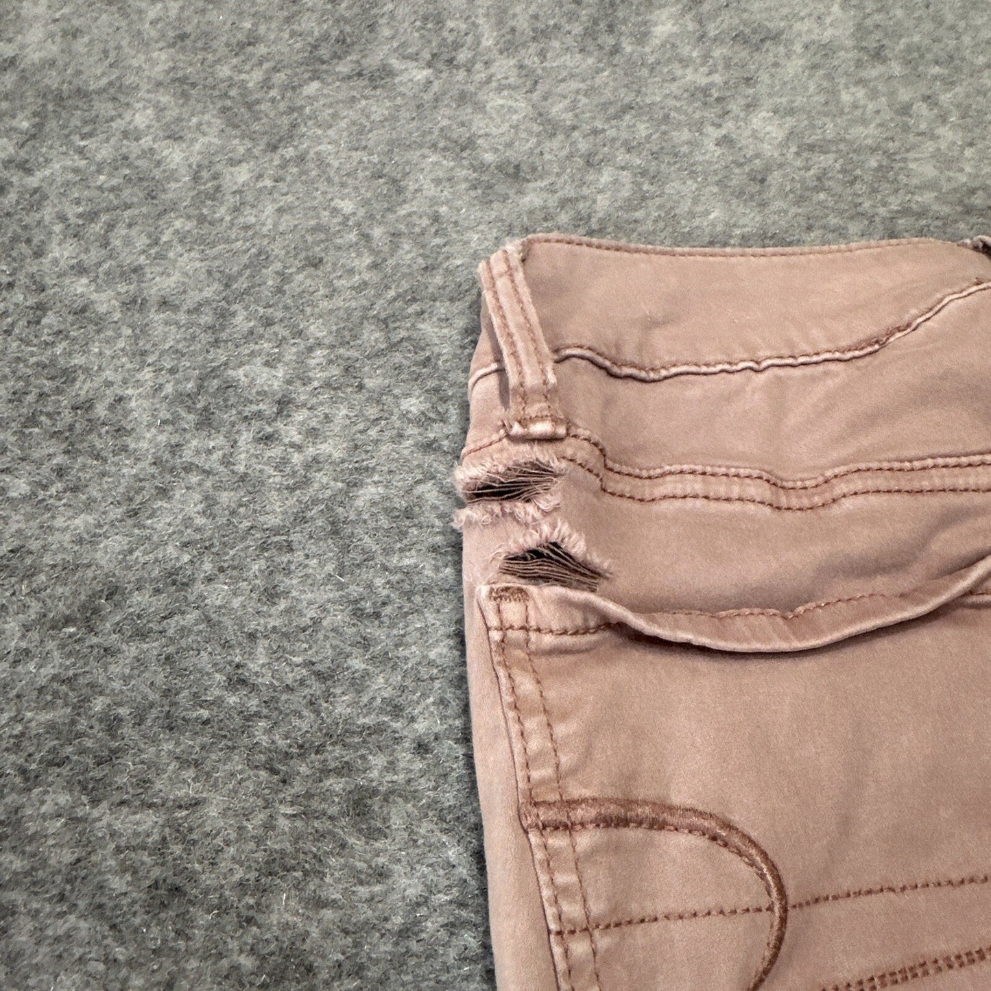 American Eagle Super Stretch Jegging Womens Size 0R Pink Denim
