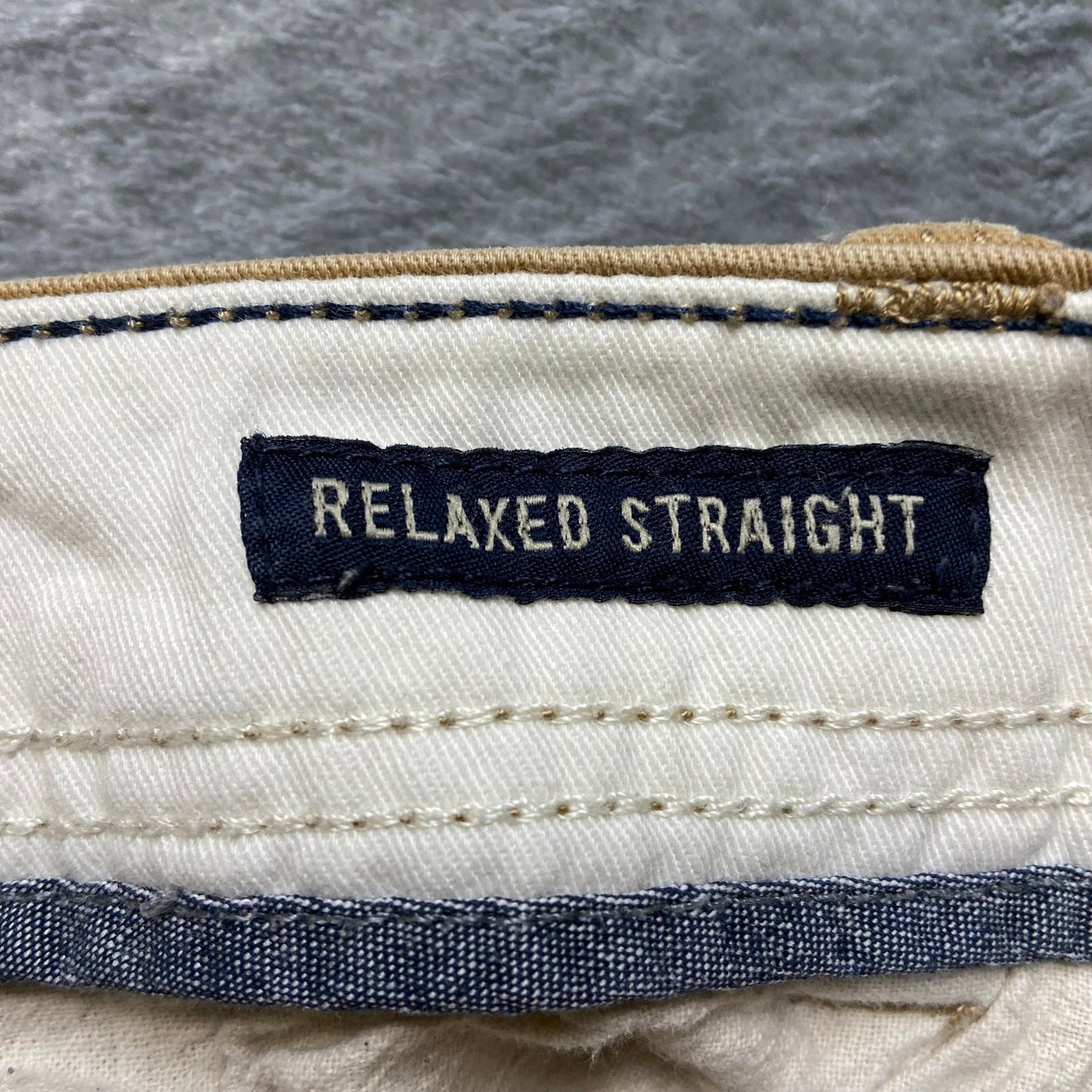 American Eagle Relaxed Straight Chino Pants Men's Size 34x32 Tan Brown
