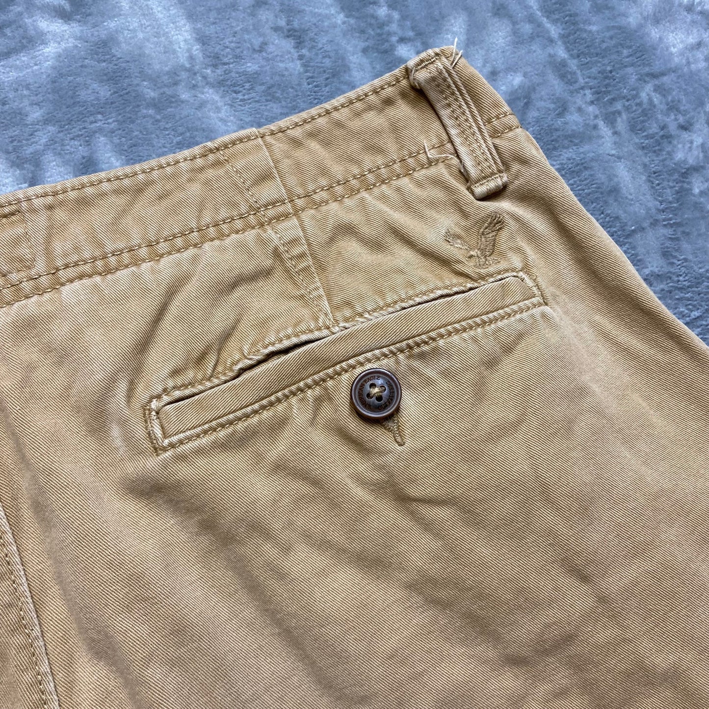 American Eagle Relaxed Straight Chino Pants Men's Size 34x32 Tan Brown