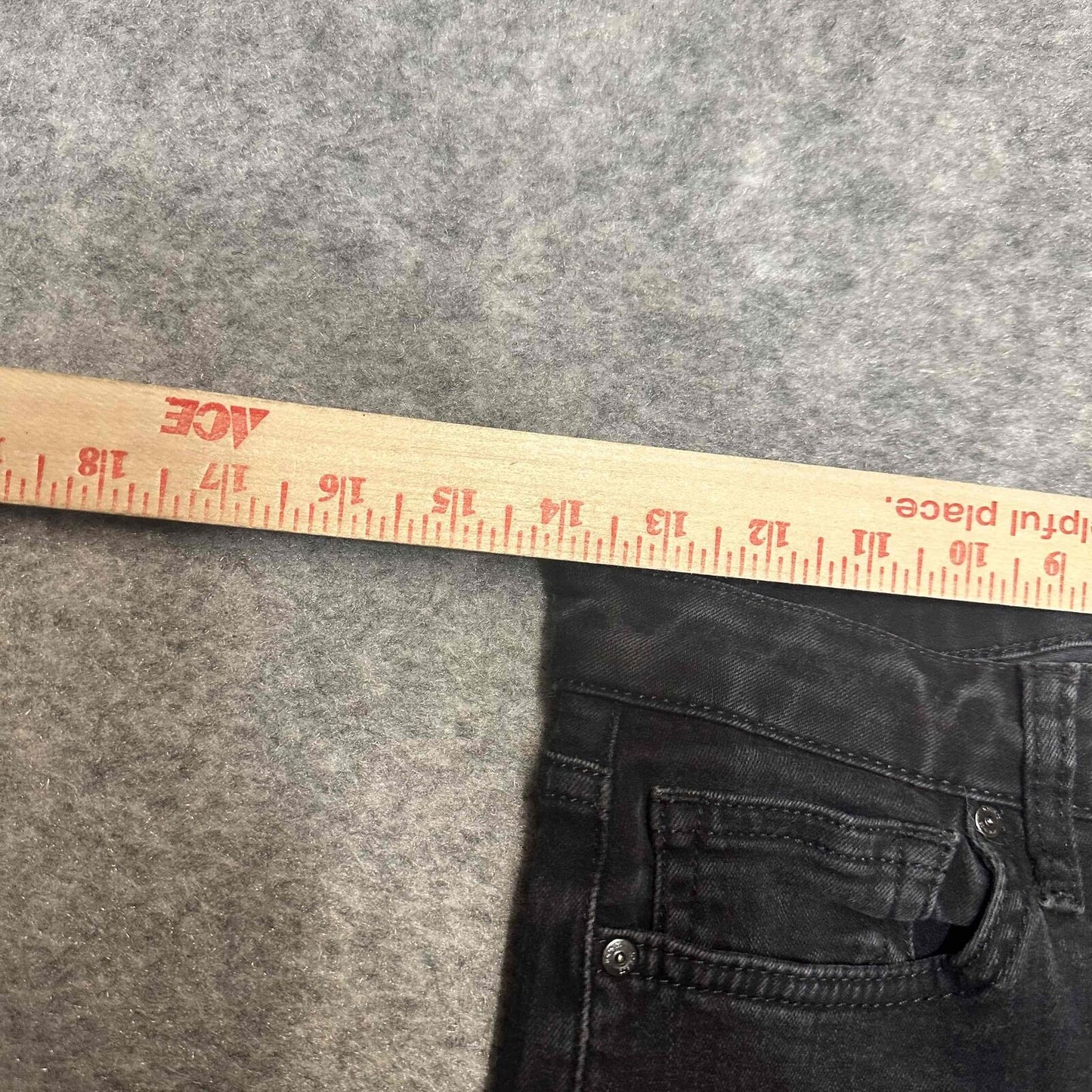 Joe's Womens Frayed Hem Ankle Skinny Jeans Size 27 Black Dark Wash Denim