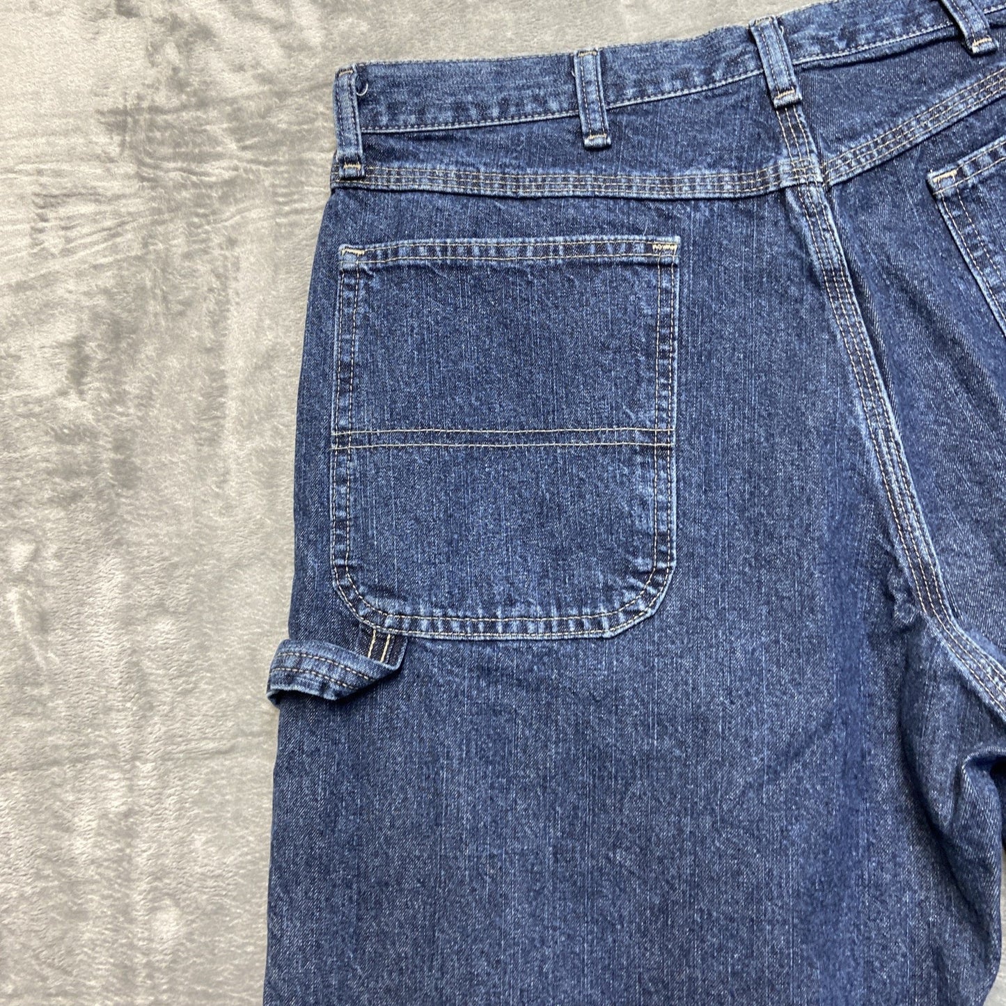 Wrangler Carpenter Jeans Men's Size 34x32 Blue Denim