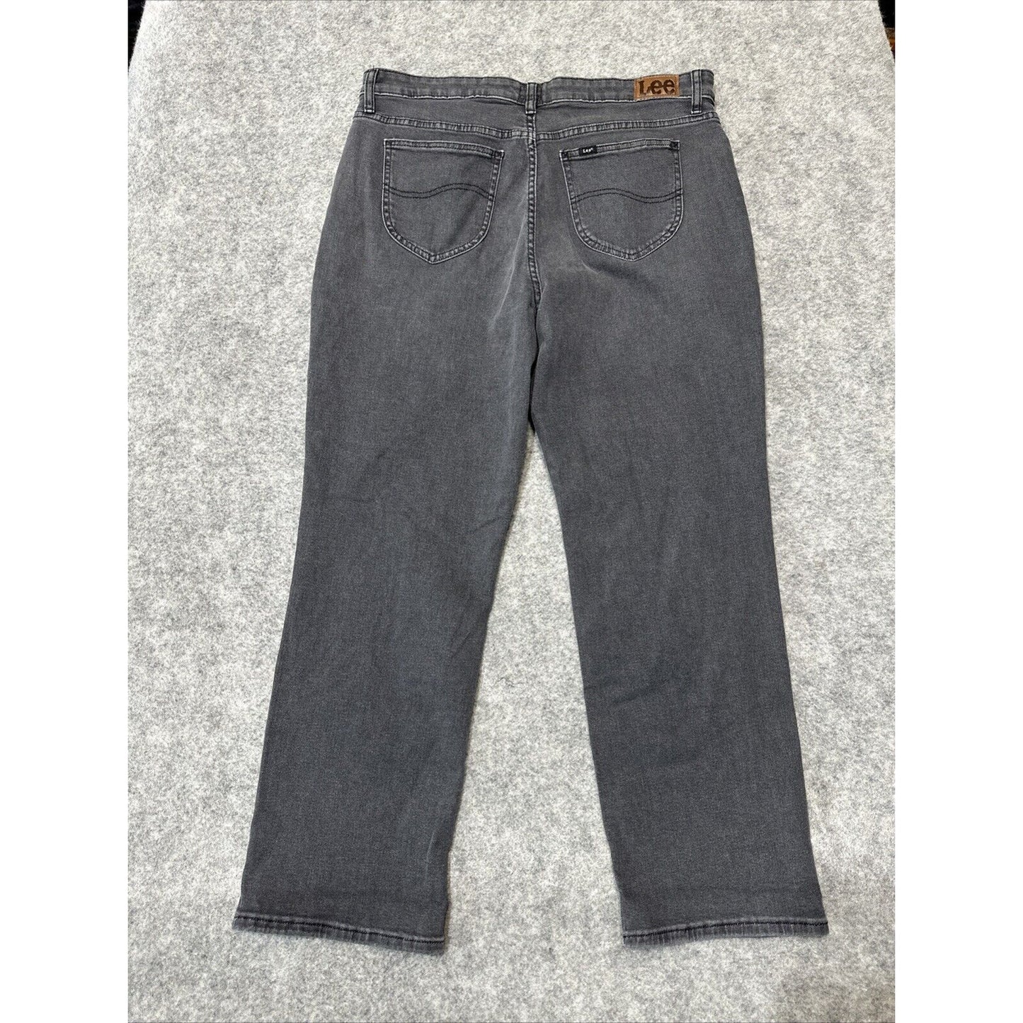 LEE Straight Leg Women's Jeans Size 18 Medium Gray Wash Denim