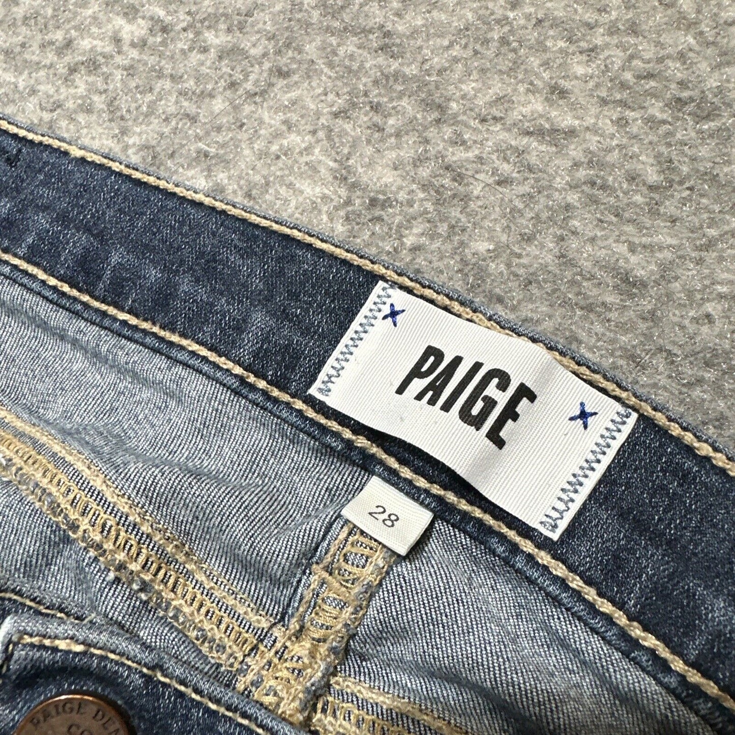 Paige Verdugo Ankle Women's Jeans Size 28 Blue Dark Wash Denim