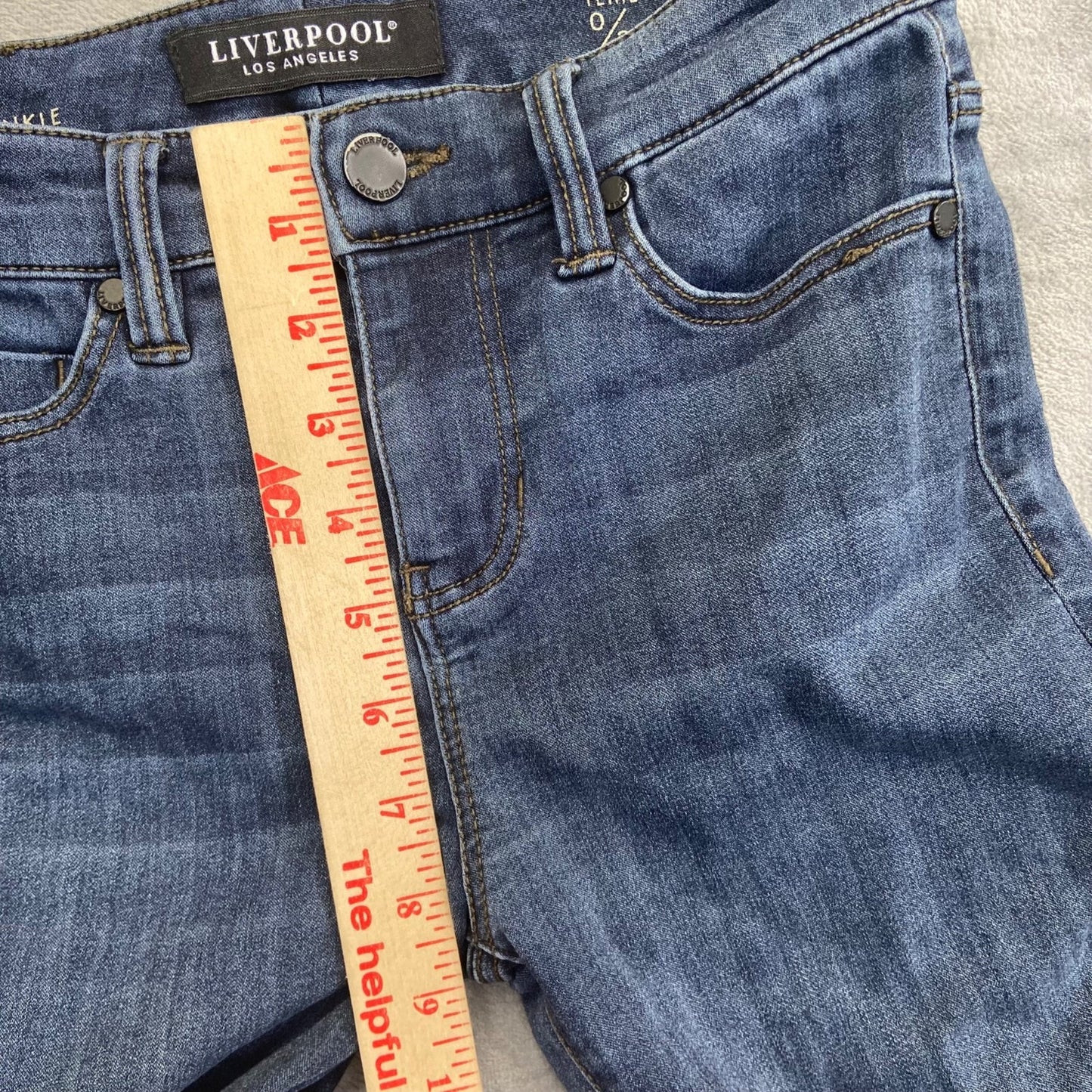 Liverpool Women's High-Rise Ankle Jeans Size 0/25 Blue