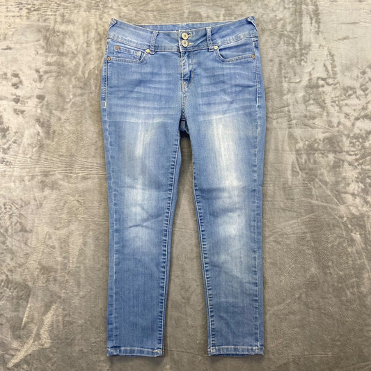 WallFlower Women's Skinny Jeans Size 32 Blue Light Wash Denim