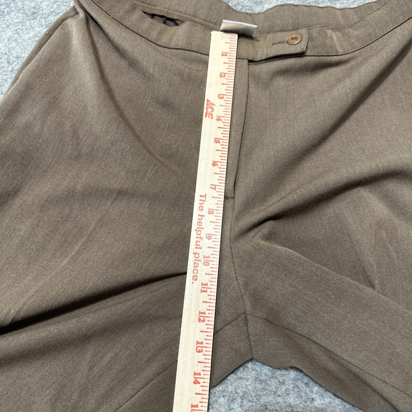 Kim Rogers Signature Women's Pleated Dress Pants Size 12 Brown Pants