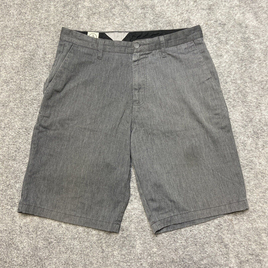 Volcom Frickin Chino Shorts Men's Size 32 Gray Casual Shorts