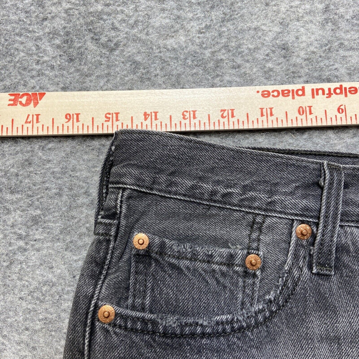 Levi's 501 XX Cut Off Jean Shorts Women's Size 29 Gray Denim