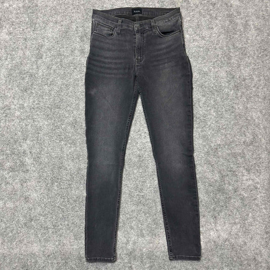 Hudson Natalie Midrise Super Skinny Women's Ankle Jeans Size 26 Black Dark Wash
