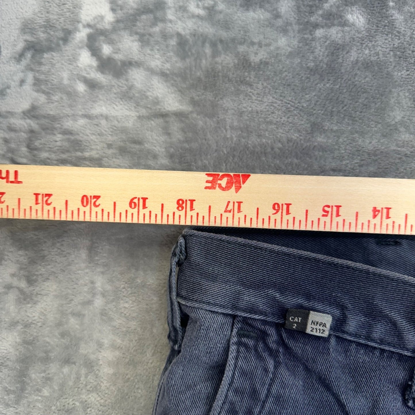 Carhartt FR Men's Straight Pants 36x30 Dark Blue Work Pants Flame Resistant