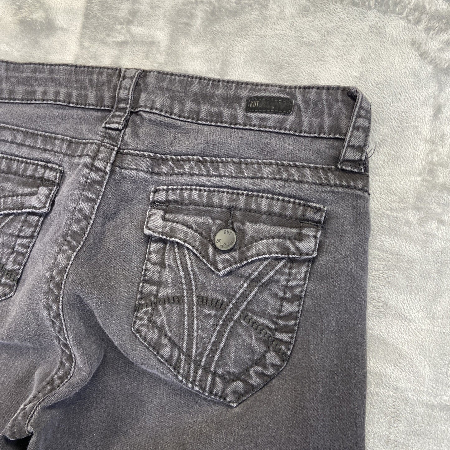 KUT From The Kloth Natalie High Rise Bootcut Jeans Women's Size 8 Black