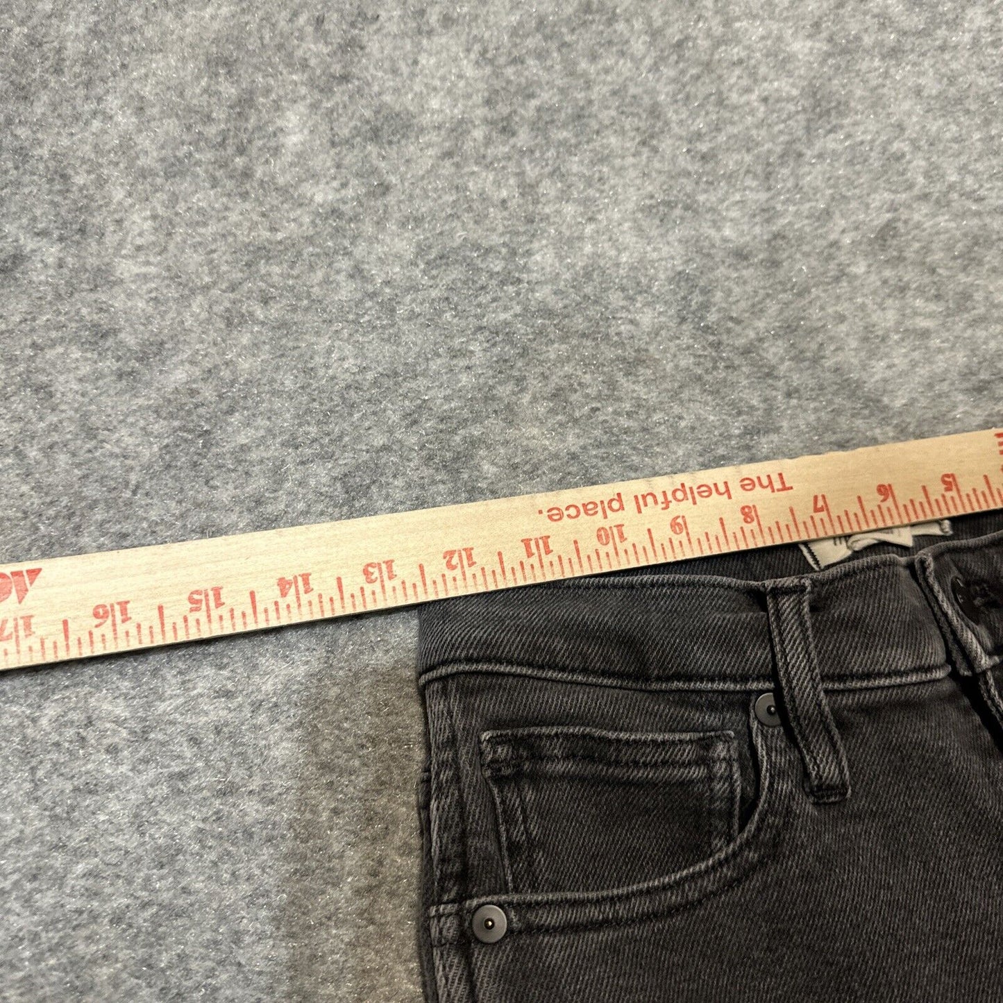Madewell 10" High Rise Skinny Jeans Women's Size 26 Dark Gray Black Denim