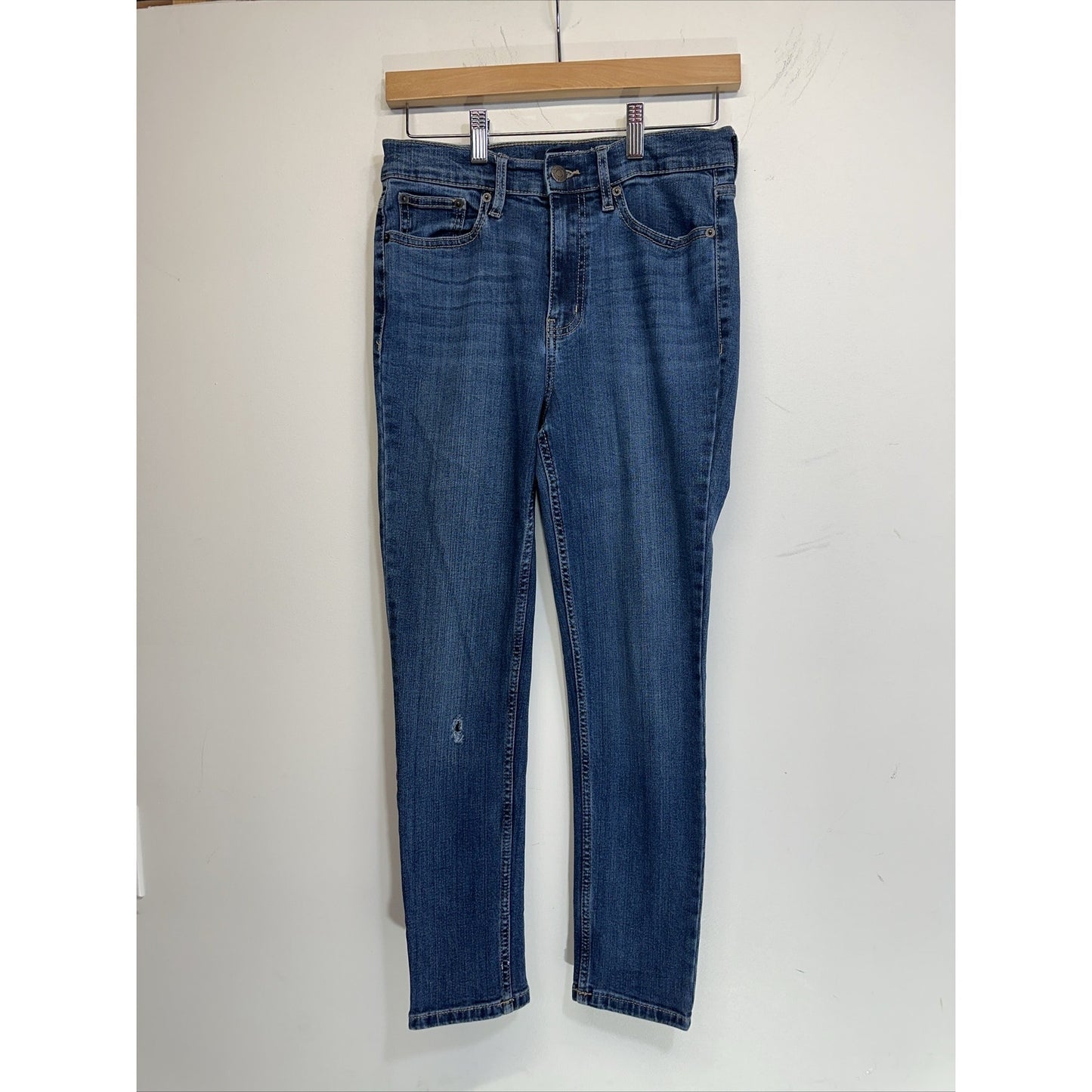 Calvin Klein Jeans Ankle Skinny Womens 6 Blue Denim Mid Rise 5 Pockets