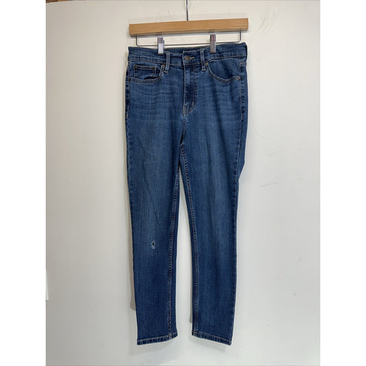 Calvin Klein Jeans Ankle Skinny Womens 6 Blue Denim Mid Rise 5 Pockets