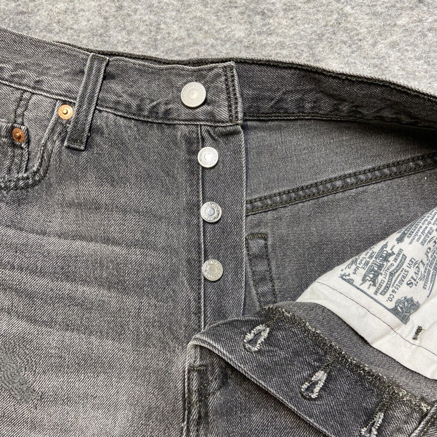 Levi's 501 XX Cut Off Jean Shorts Women's Size 29 Gray Denim