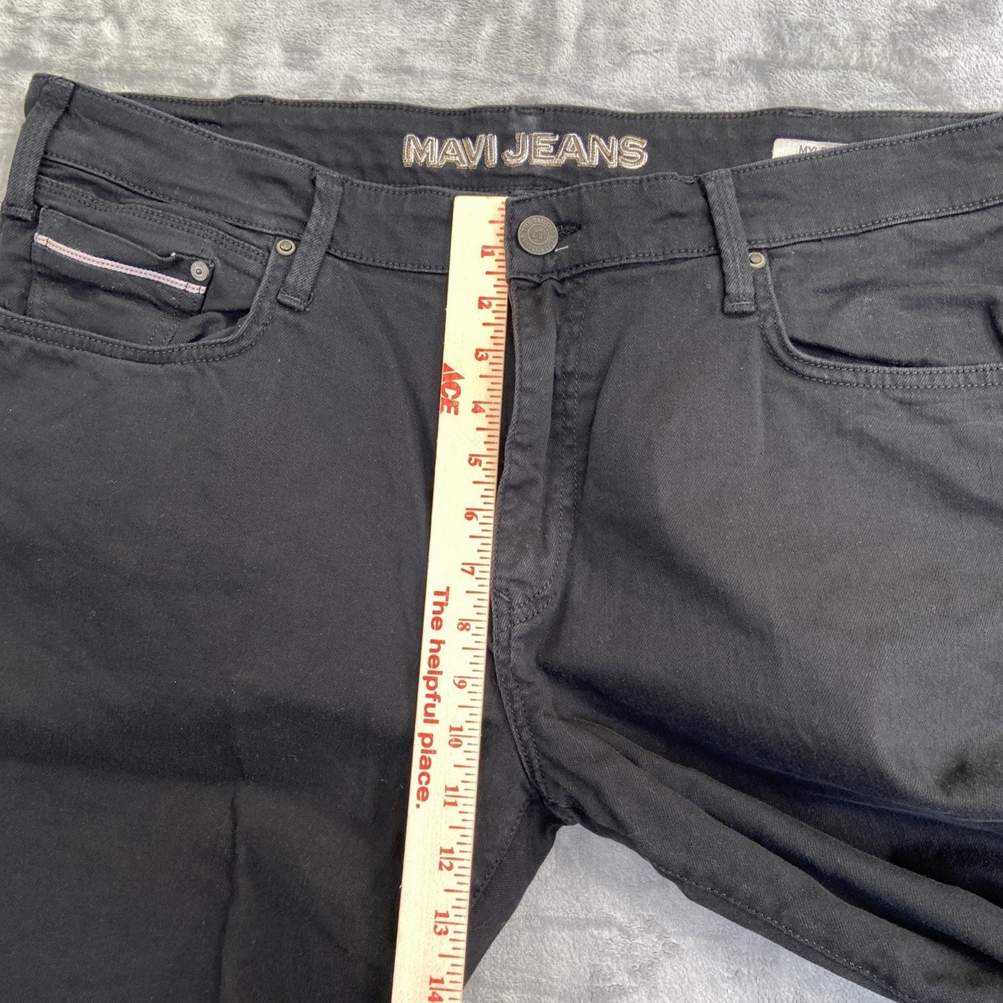 Mavi Jeans Myles Straight Jeans Men's Size 38x30 Black Denim