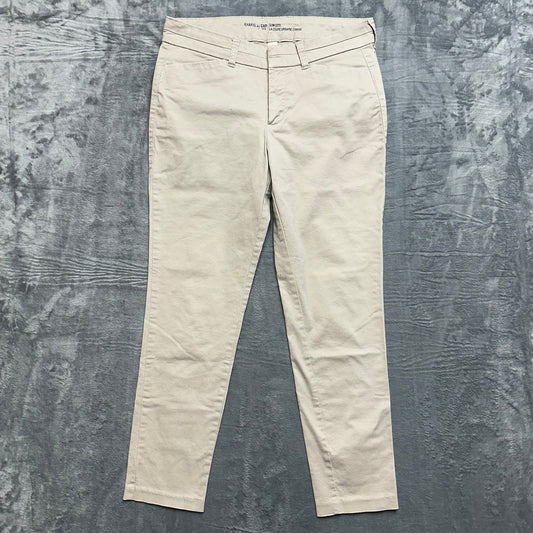 Gap Slim Chino Pants Women's Sz 2 Beige