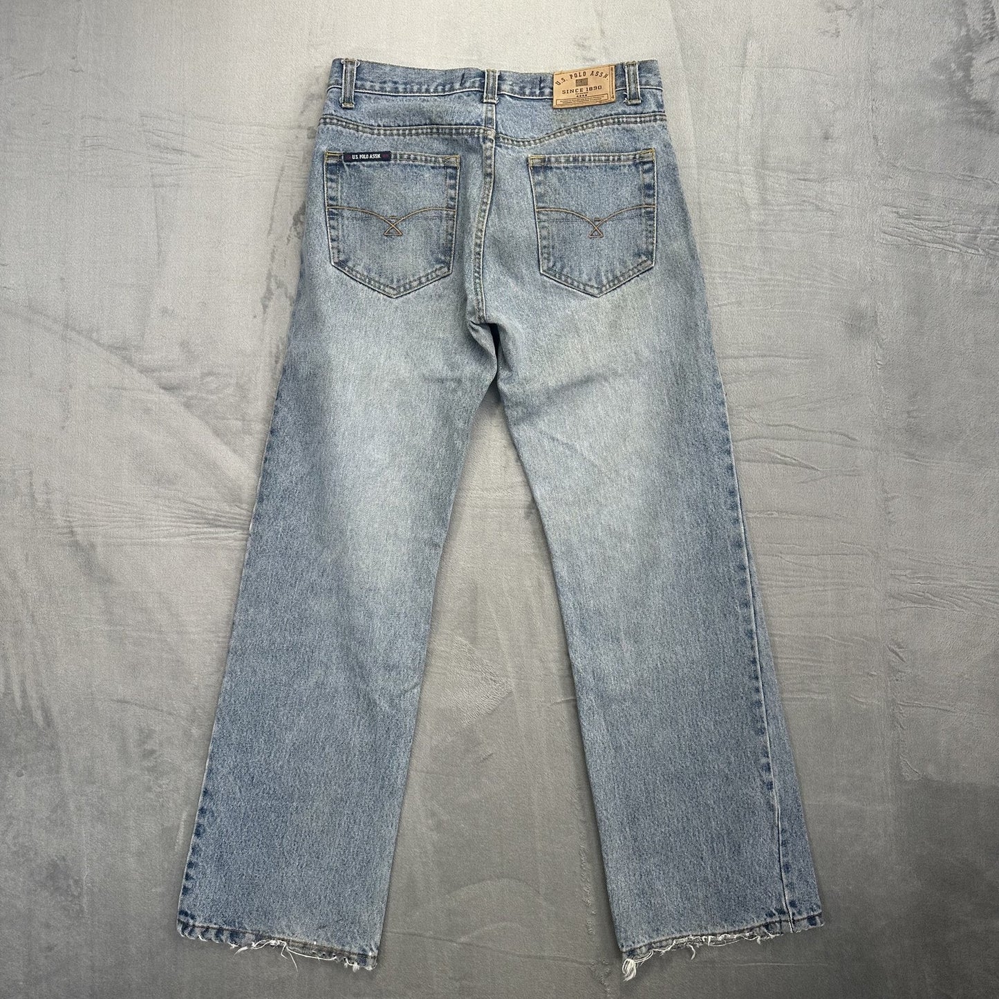 Vintage U.S. Polo Assn. Straight Leg Jeans Men's 30x32 Light Wash Blue