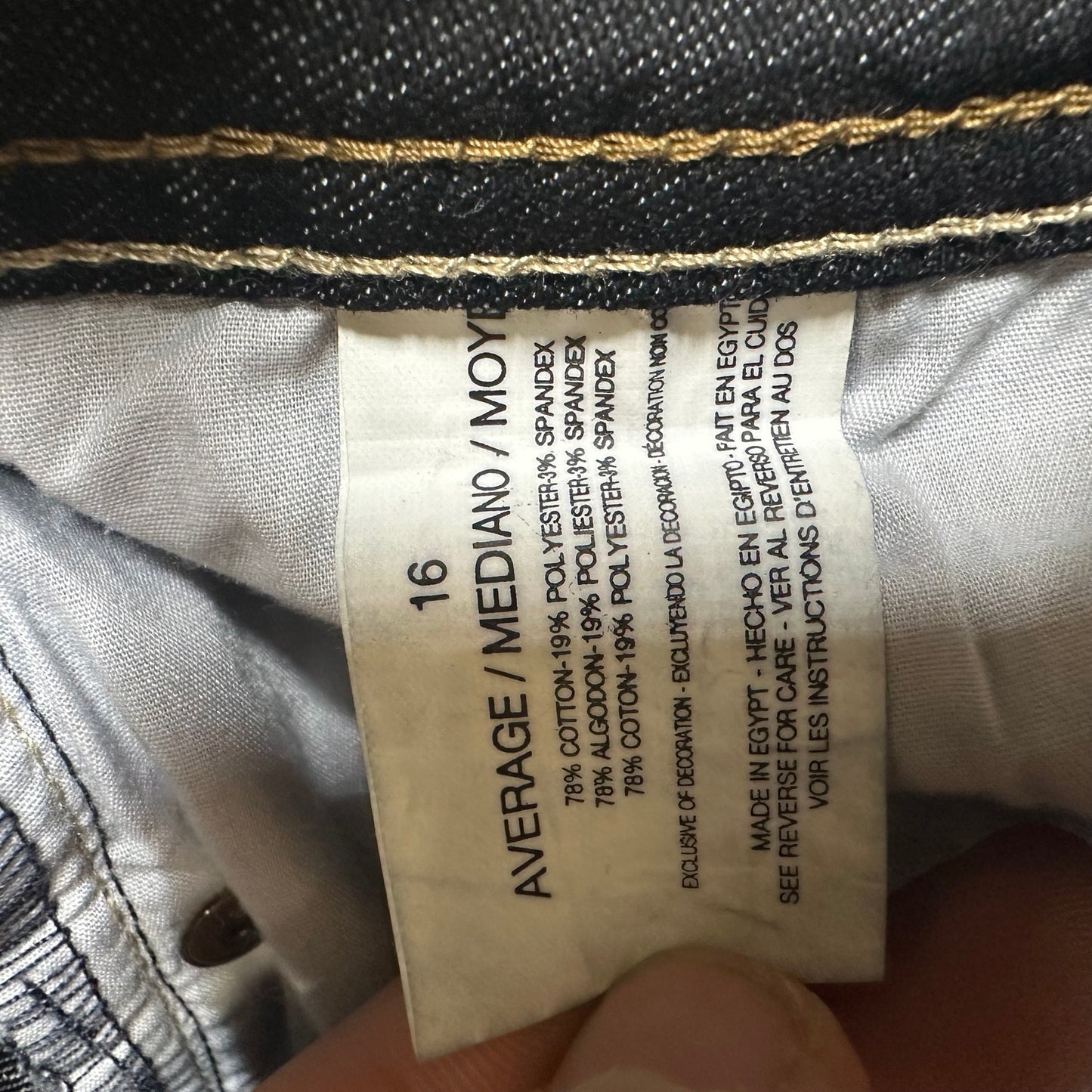 New Gloria Vanderbilt Boot Cut Jeans Women's Size 16 Stretch Average Black Denim