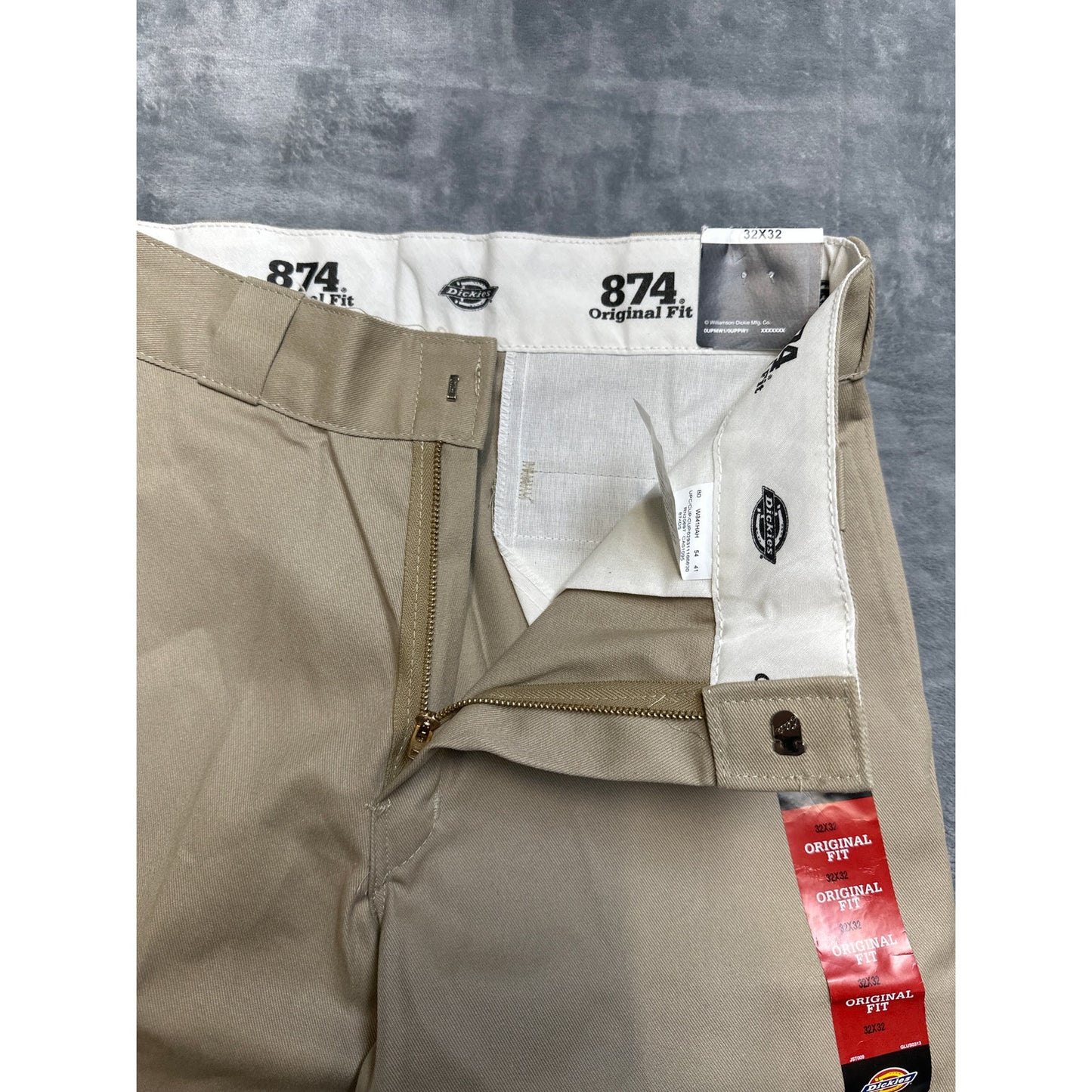 New Dickies 874 Original Fit Straight Leg Pants Men's Size 32x32 Tan Brown