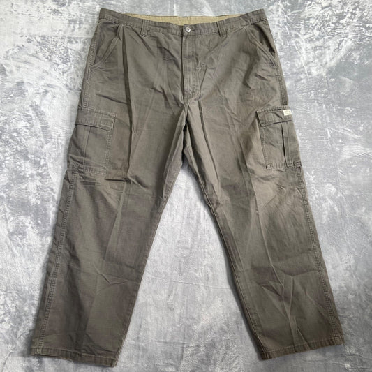 Wrangler Cargo Pants Men's 44x32 Gray Cotton Outdoor