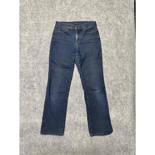 NYDJ Men's Straight Leg USA Made Jeans Size 8 Blue Dark