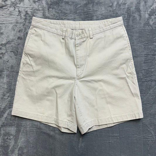 Vintage DKNY Chino Shorts Men's Size 36 White Cream Shorts