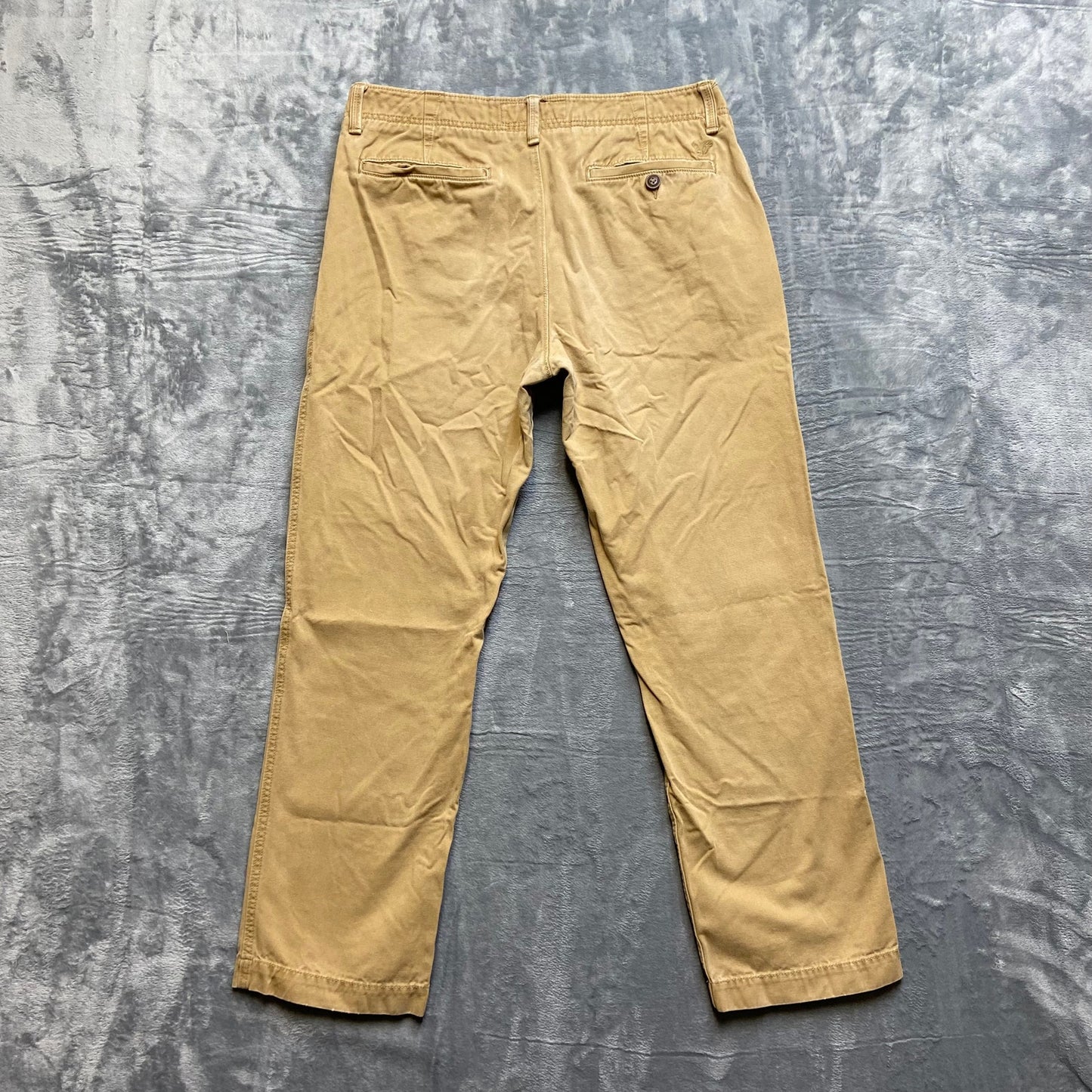 American Eagle Relaxed Straight Chino Pants Men's Size 34x32 Tan Brown