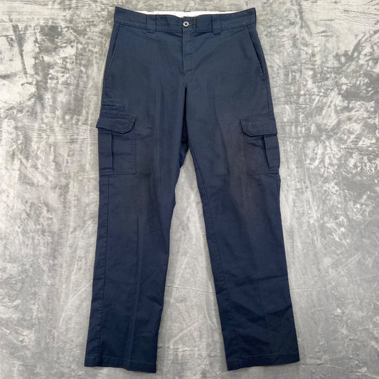 Dickies Men's Regular Straight Cargo Pants 34x34 Navy Blue