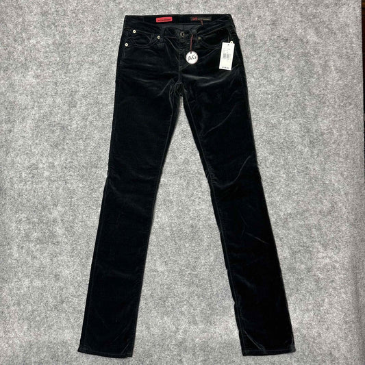 New AG Adriano Goldschmied The Casablanca Women's Velvet Skinny Jeans Size 26R