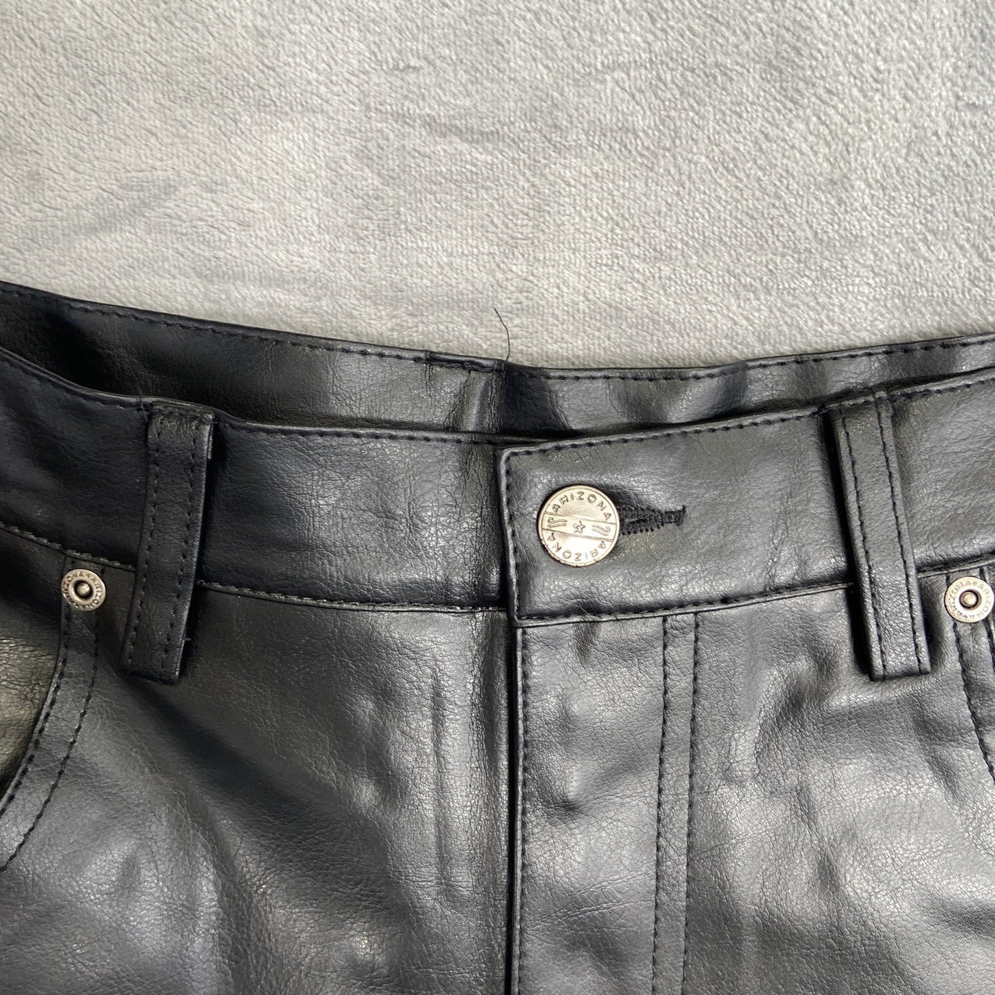 Vintage Arizona Leather Jeans Men's Size 32x34 Black