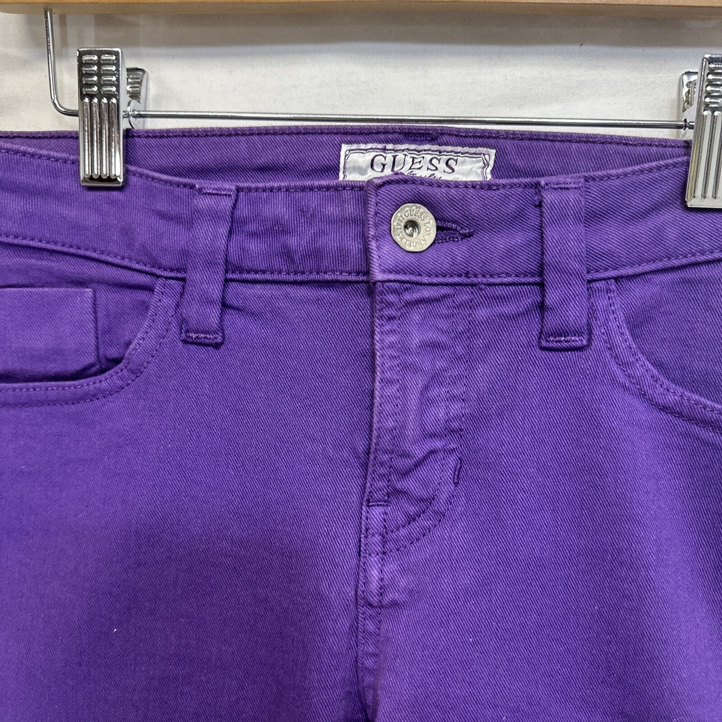 Guess Jeans Womens Size 27 Brittney Skinny Purple Medium Wash Denim Casual