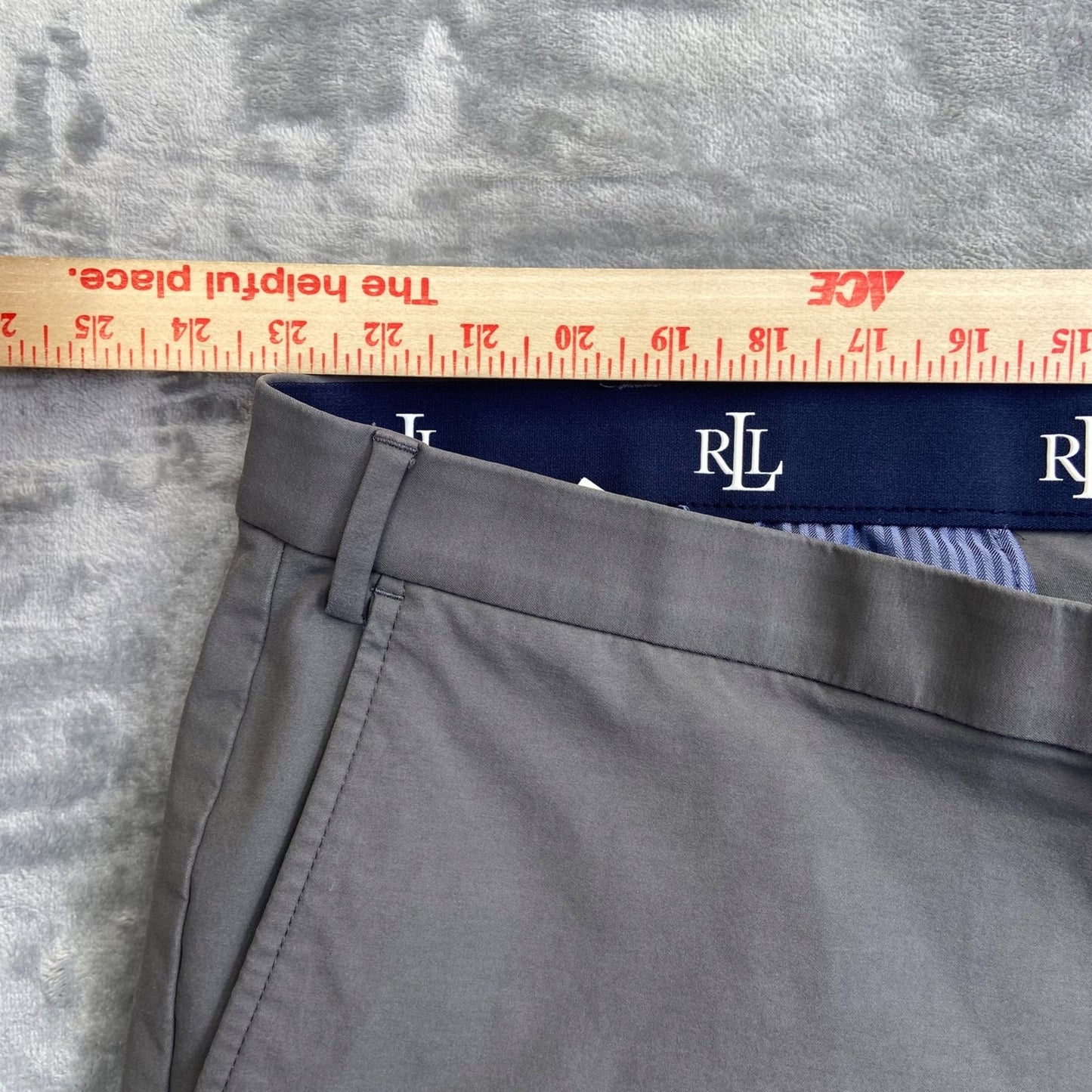 Lauren Ralph Lauren Men's Straight Chino Pants 50x30 Gray